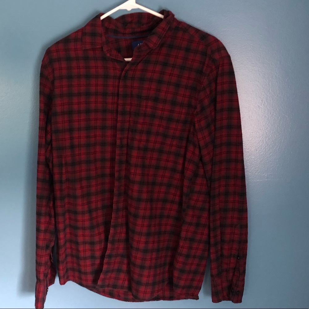 Red and Black Flannel Shirt